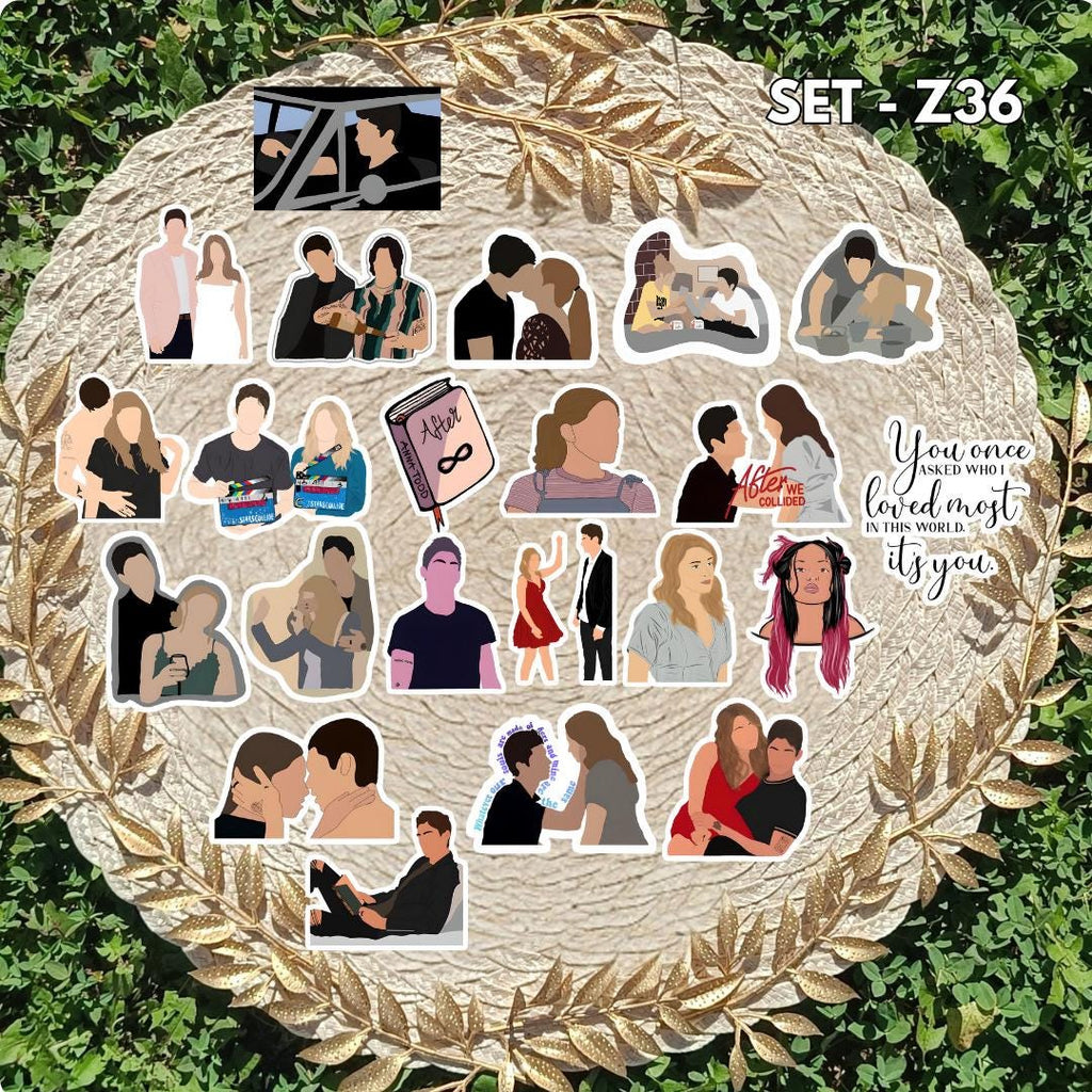 After Inspired Sticker Pack | Tessa & Hardin Fan Art Vinyl Stickers