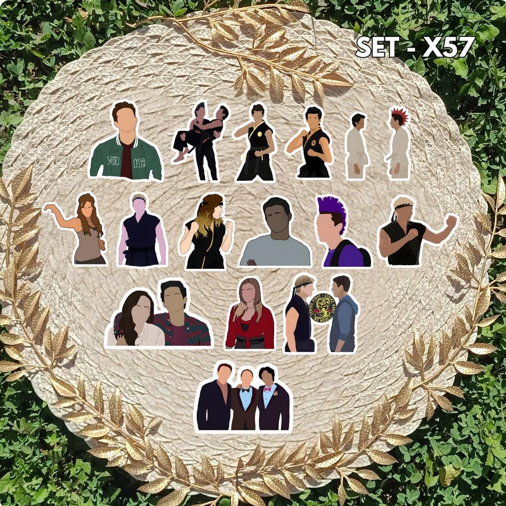 Cobra Kai Inspired Sticker Pack | Johnny, Daniel & Miyagi-Do Fan Art Vinyl Stickers