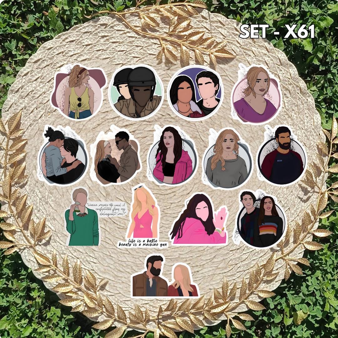 Ginny & Georgia Inspired Sticker Pack | Georgia, Ginny, Marcus Fan Art Vinyl Stickers