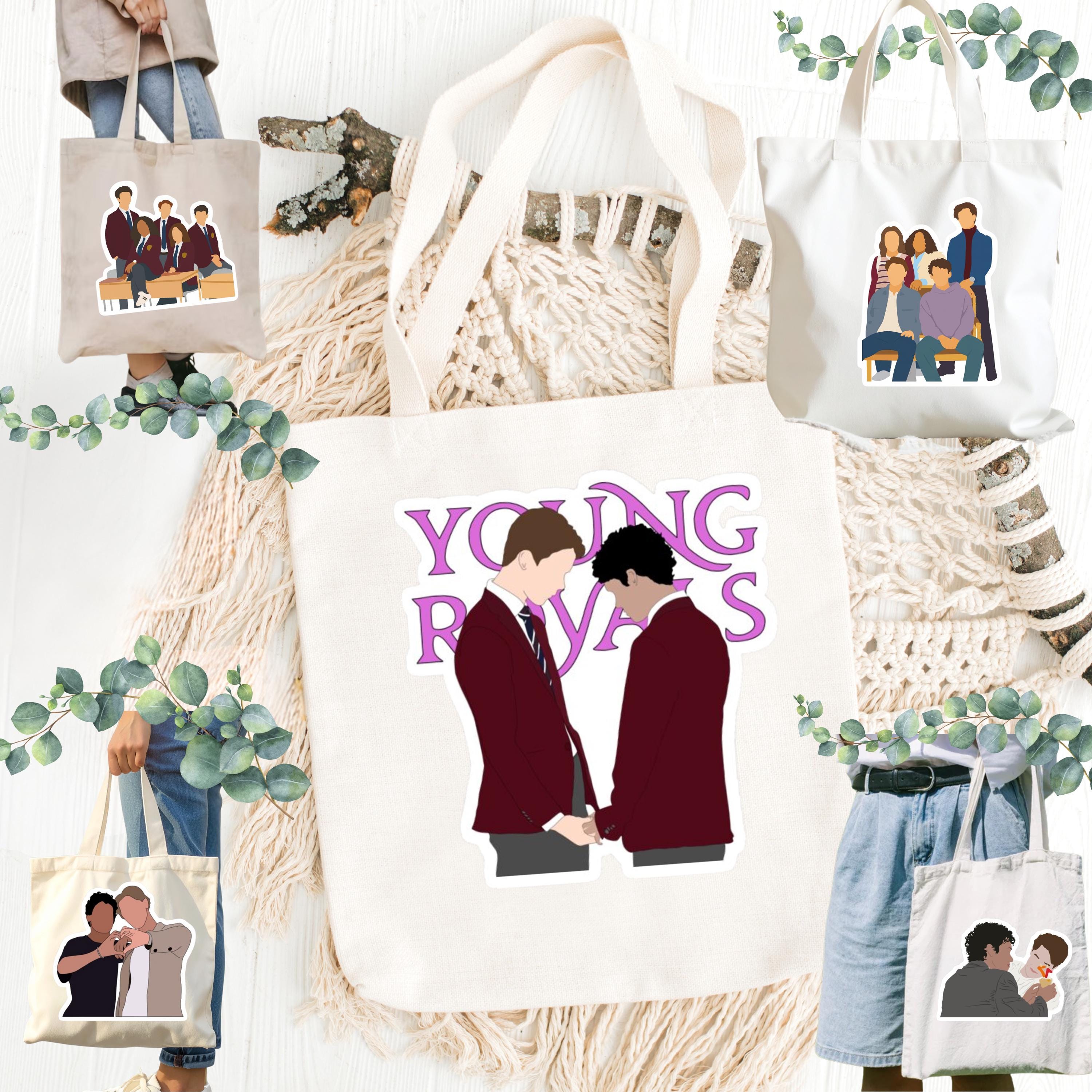Young Royals Inspired Tote Bag | Wilhelm, Simon & Hillerska Cotton Bag | Netflix Romance Aesthetic Gift