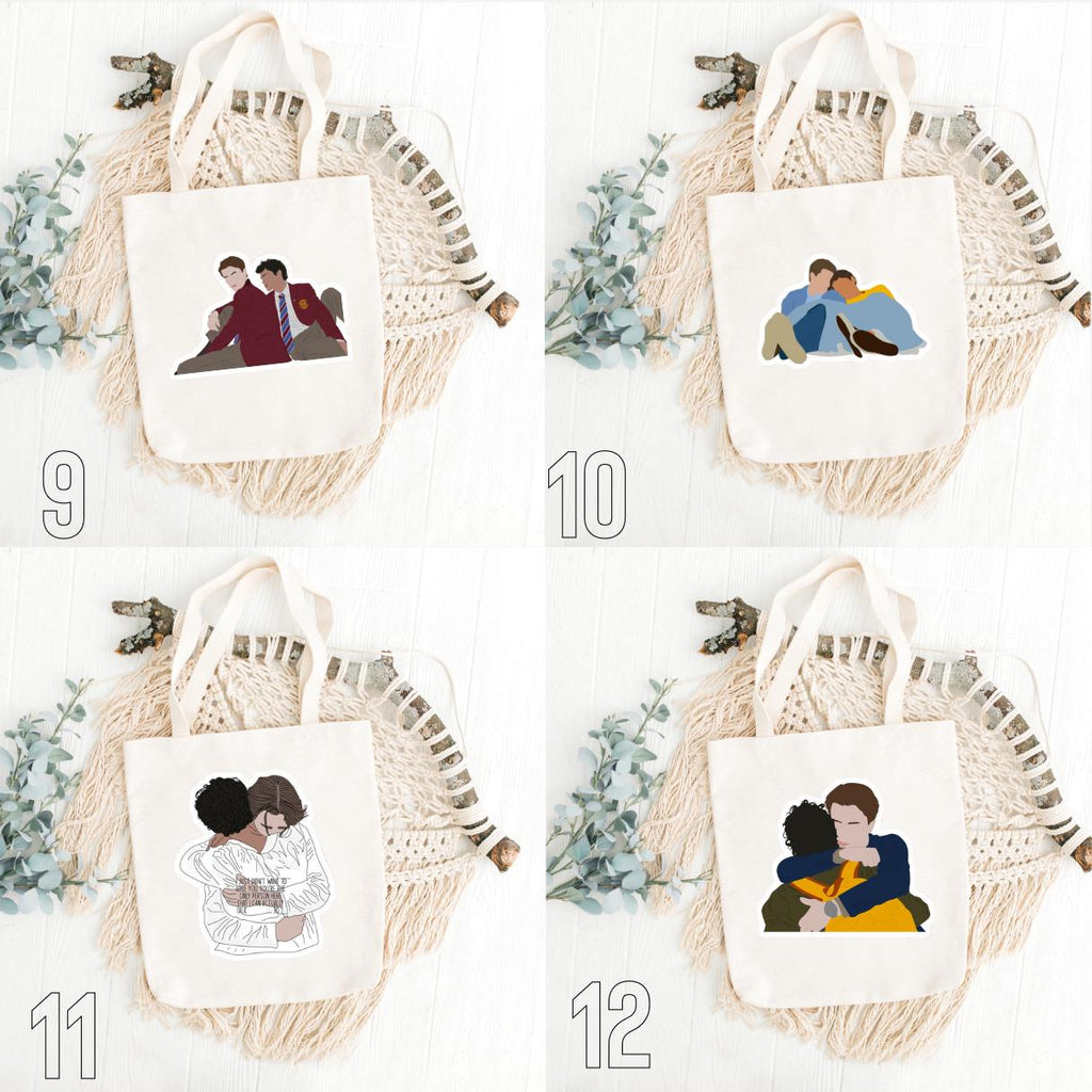 Young Royals Inspired Tote Bag | Wilhelm, Simon & Hillerska Cotton Bag | Netflix Romance Aesthetic Gift