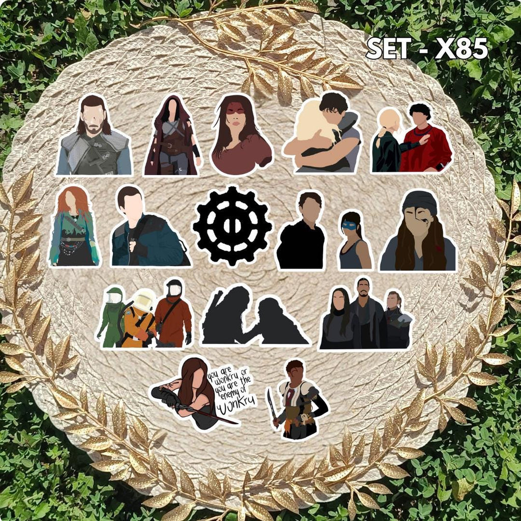 The 100 Inspired Sticker Pack | Clarke, Bellamy & Lexa Fan Art Vinyl Stickers