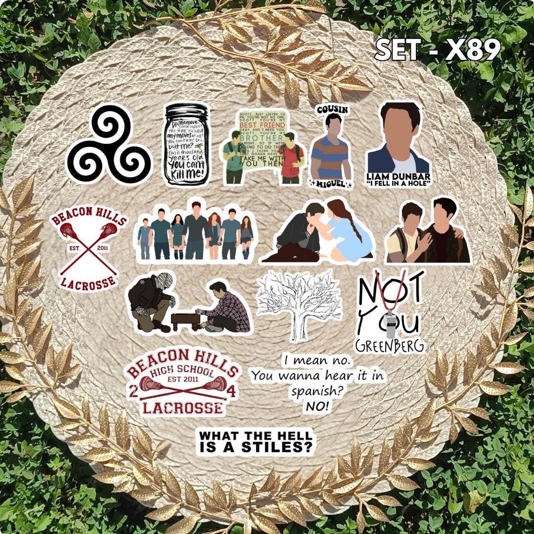 Zestaw naklejek Teen Wolf / Teen Wolf – Scott McCall i Stiles Stilinski