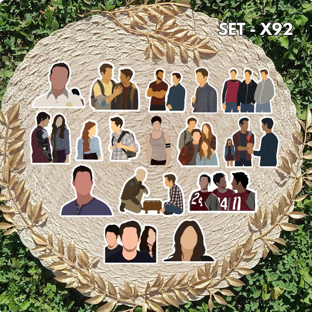 Zestaw naklejek Teen Wolf / Teen Wolf – Scott McCall i Stiles Stilinski