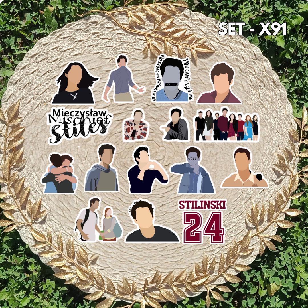 Teen Wolf Inspired Sticker Pack | Scott, Stiles & Lydia Fan Art Vinyl Stickers