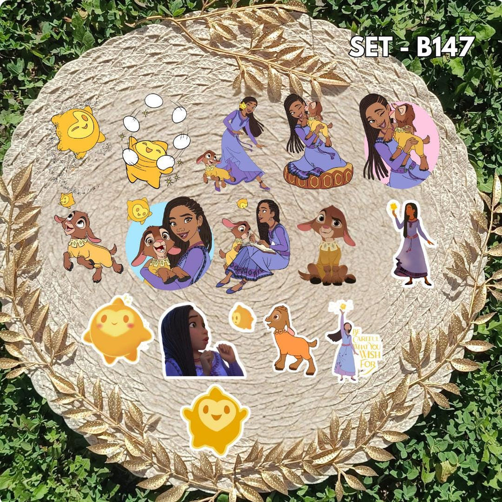 Wish Inspired Sticker Pack | Asha & Valentino Fan Art Vinyl Stickers