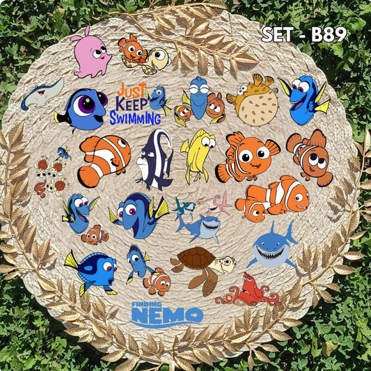 Zestaw naklejek Gdzie jest Nemo / Finding Nemo – Nemo i Dory