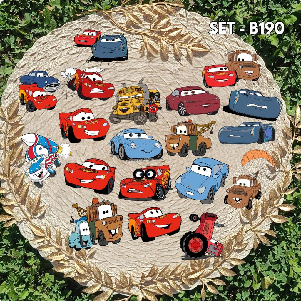 Cars Inspired Sticker Pack | Lightning McQueen Fan Art Vinyl Stickers