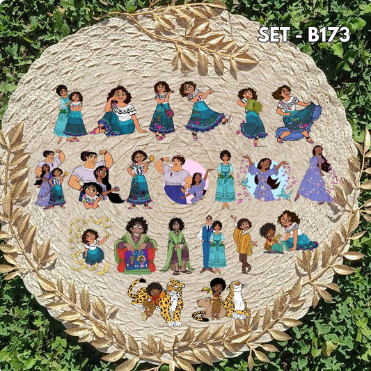 Sticker Set Our Magical Encanto / Encanto – Mirabel, Bruno, Luisa