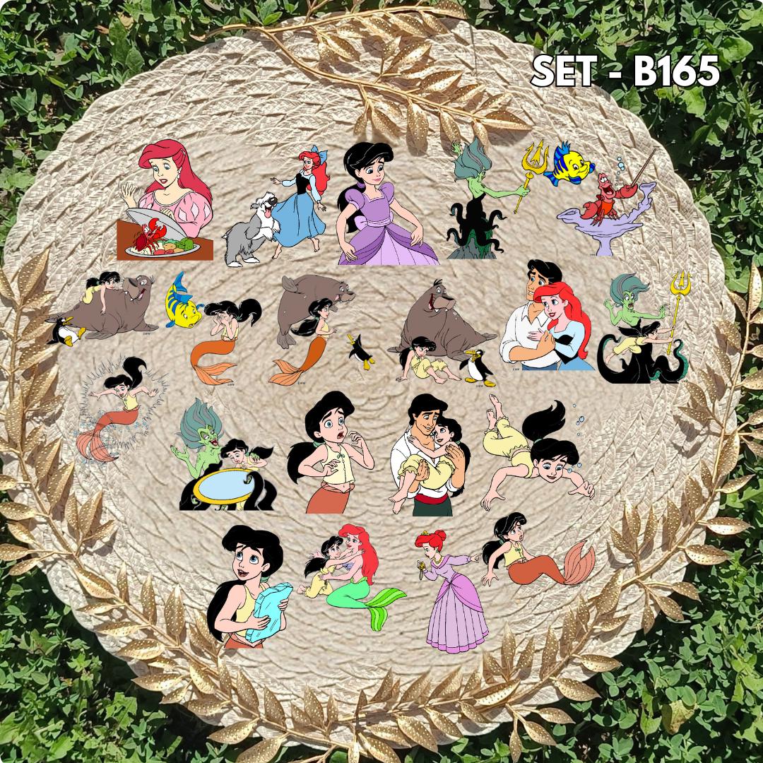 Zestaw naklejek Mała Syrenka / The Little Mermaid – Ariel
