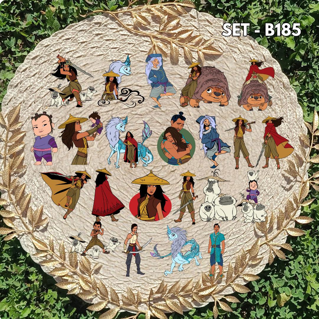 Raya and the Last Dragon Inspired Sticker Pack | Raya, Sisu & Friends Fan Art Vinyl Stickers