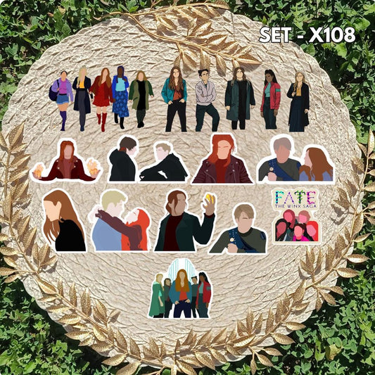 Zestaw naklejek Przeznaczenie: Saga Winx / Fate: The Winx Saga – Bloom, Stella, Aisha