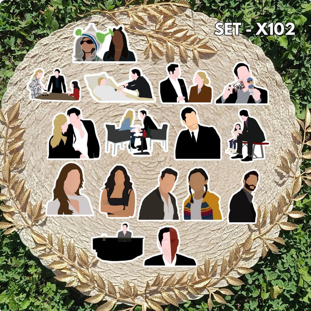 Lucifer Inspired Sticker Pack | Lucifer, Chloe & Maze Fan Art Vinyl Stickers