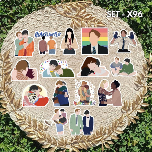 Zestaw naklejek Heartstopper / Heartstopper – Nick Nelson i Charlie Spring