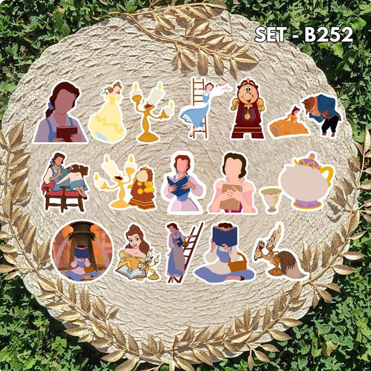 Zestaw naklejek Piękna i Bestia / Beauty and the Beast – Belle i Bestia