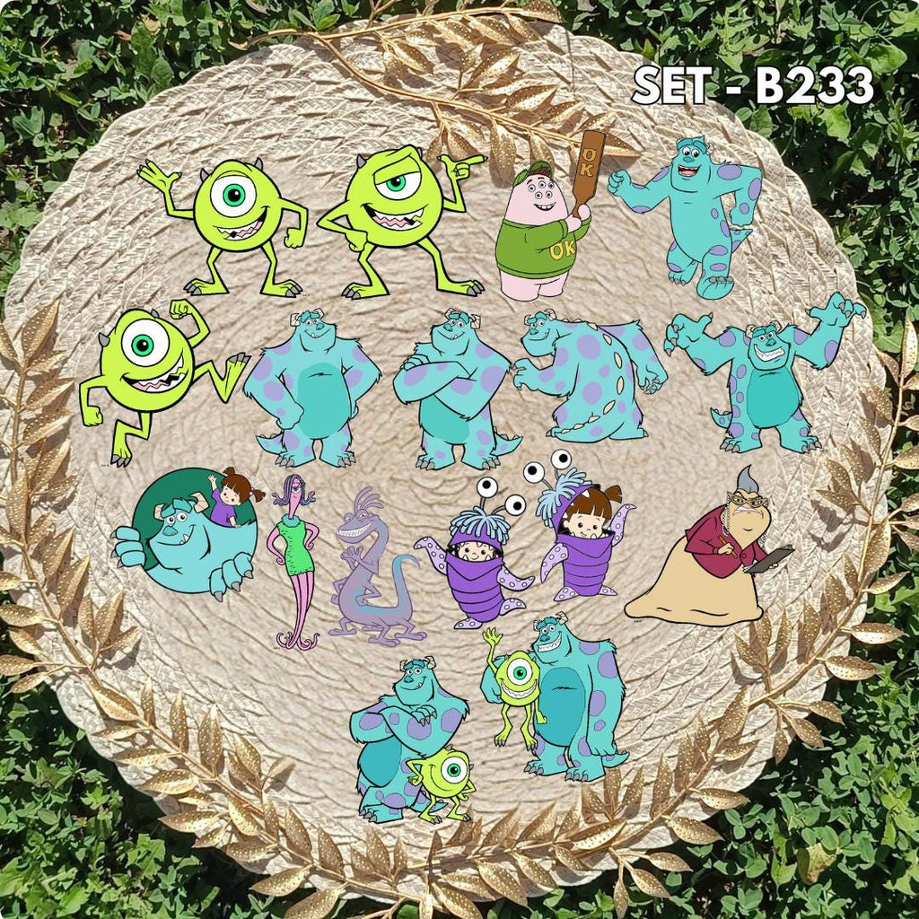 Monsters, Inc. Inspired Sticker Pack | Mike & Sulley Fan Art Vinyl Stickers