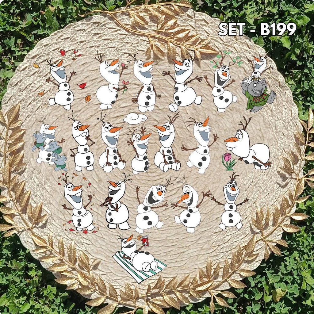 Frozen Inspired Sticker Pack | Elsa, Anna & Olaf Fan Art Vinyl Stickers