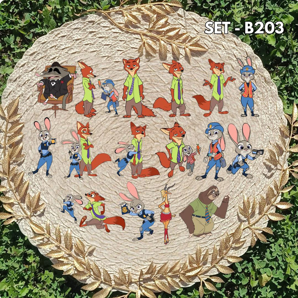 Sticker-Set – Zwierzogród / Zootopia