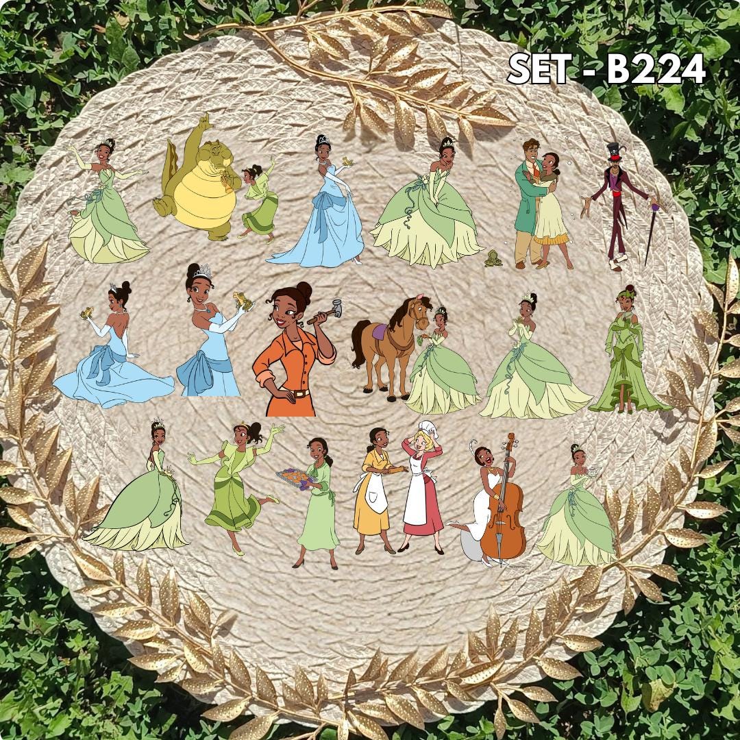 The Princess and the Frog Inspired Sticker Pack | Tiana & Naveen Fan Art Vinyl Stickers
