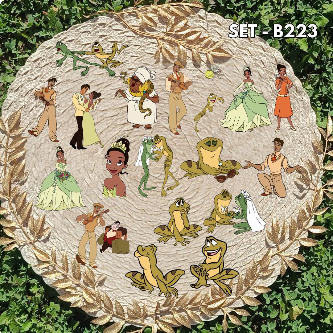 The Princess and the Frog Inspired Sticker Pack | Tiana & Naveen Fan Art Vinyl Stickers