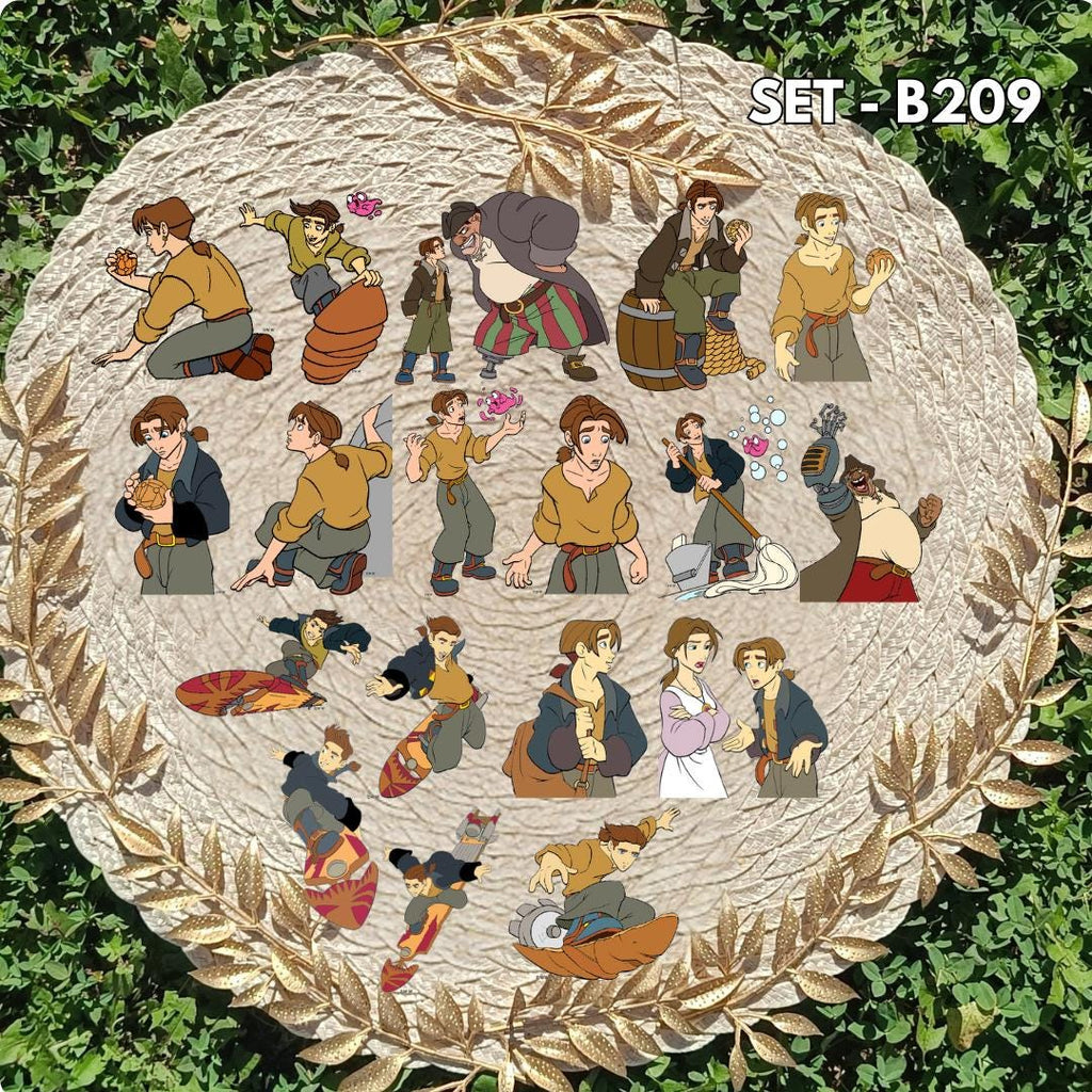 Treasure Planet Inspired Sticker Pack | Jim Hawkins & Morph Fan Art Vinyl Stickers