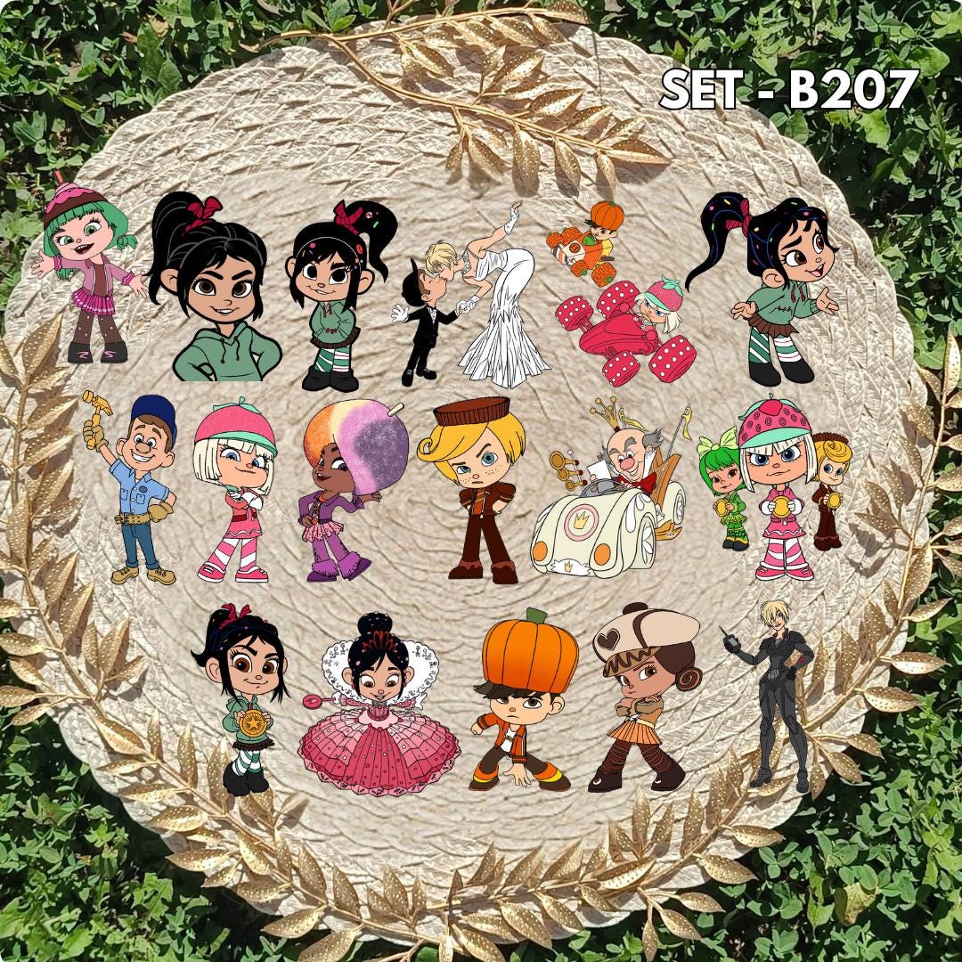 Wreck-It Ralph Inspired Sticker Pack | Ralph & Vanellope Fan Art Vinyl Stickers