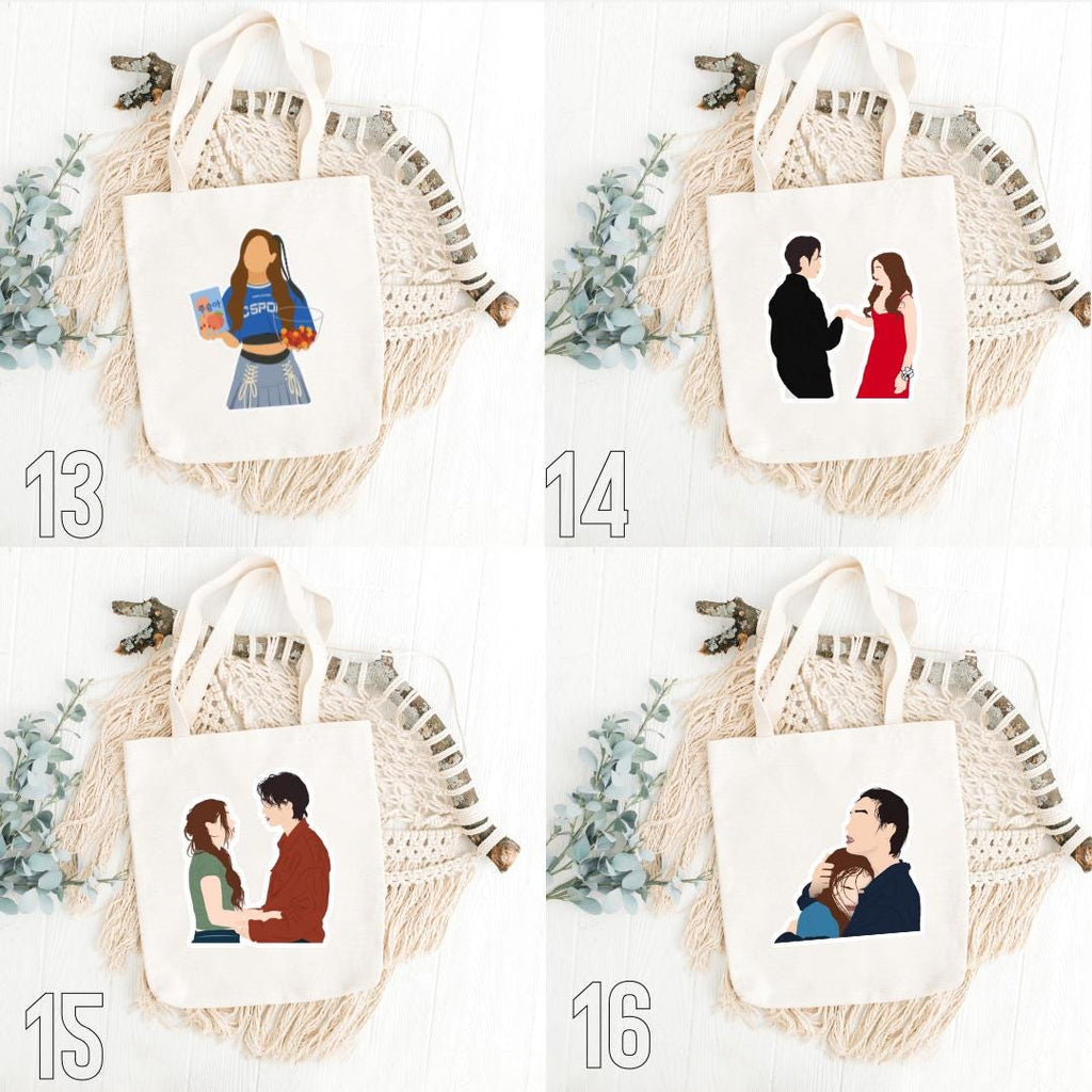 XO Kitty, Kitty Song Covey, Dae, Yuri, Min Ho, Q, Netflix Series, K-Drama, To All the Boys Spin-Off, Rom-Com | Inspired Tote Bag