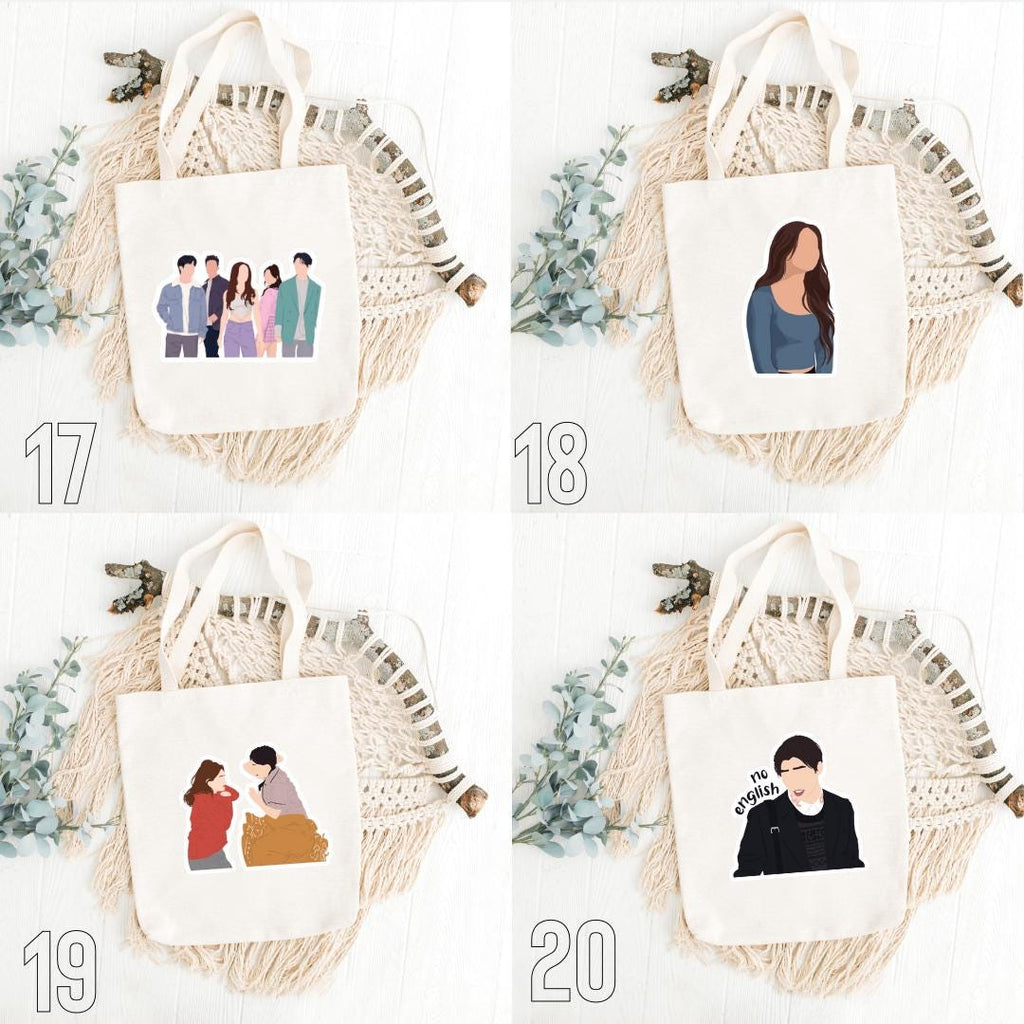 XO Kitty, Kitty Song Covey, Dae, Yuri, Min Ho, Q, Netflix Series, K-Drama, To All the Boys Spin-Off, Rom-Com | Inspired Tote Bag