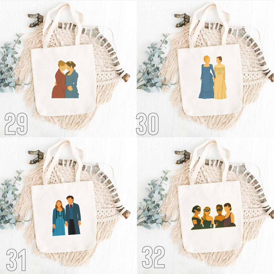 The Buccaneers, Nan St. George, Jinny St. George, Conchita Closson, Lizzy Elmsworth, Mabel Elmsworth, Lord James Seadown | Inspired Tote Bag