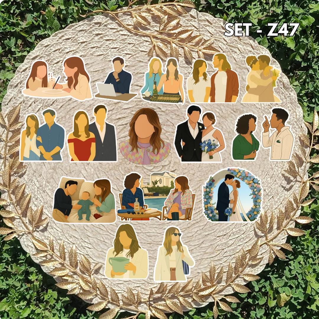 Culpa Mia & Culpa Tuya, Culpa nuestra  Inspired Sticker Pack | Noah, Nick, Rafa Fan Art Vinyl Stickers