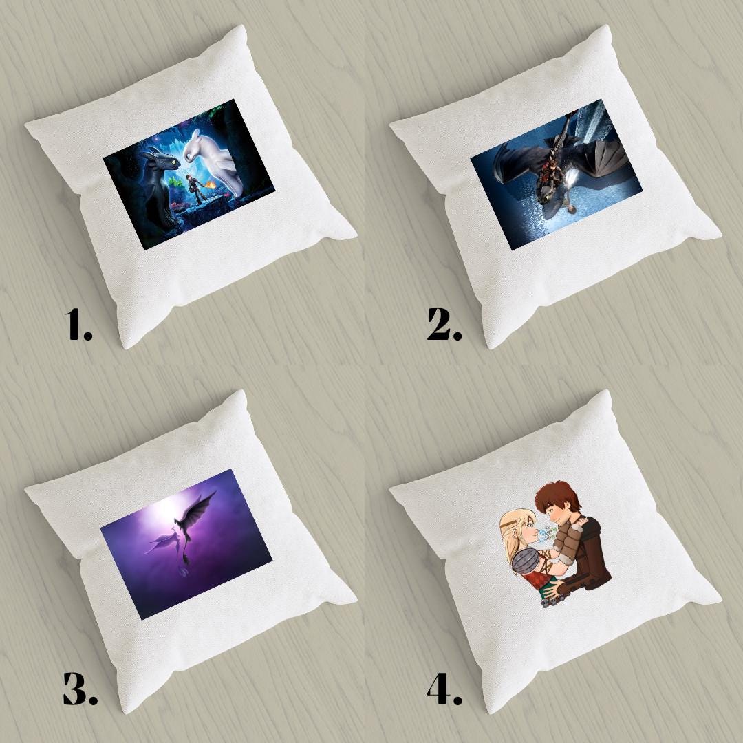 Poszewka na poduszkę Jak wytresować smoka / How to Train Your Dragon – Szczerbatek i Czkawka