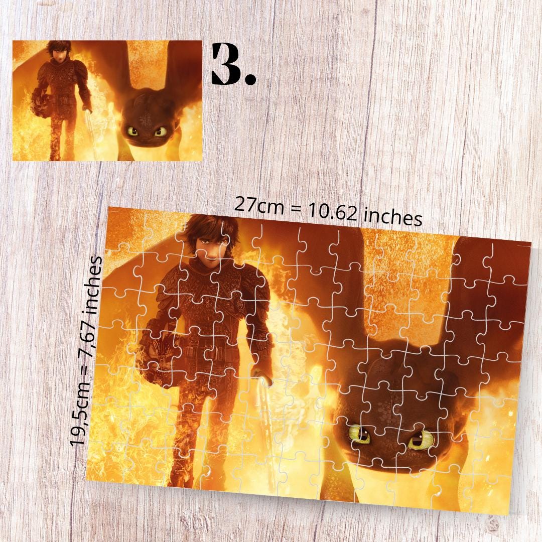Puzzle 88 Pieces - How to Train Your Dragon Inspired
