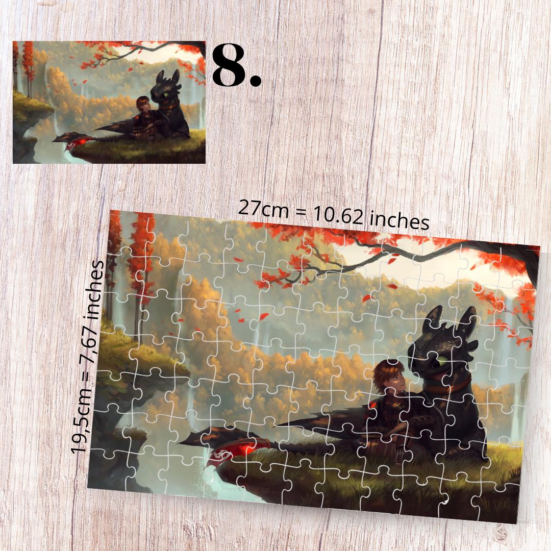 Puzzle 88 Pieces - How to Train Your Dragon Inspired