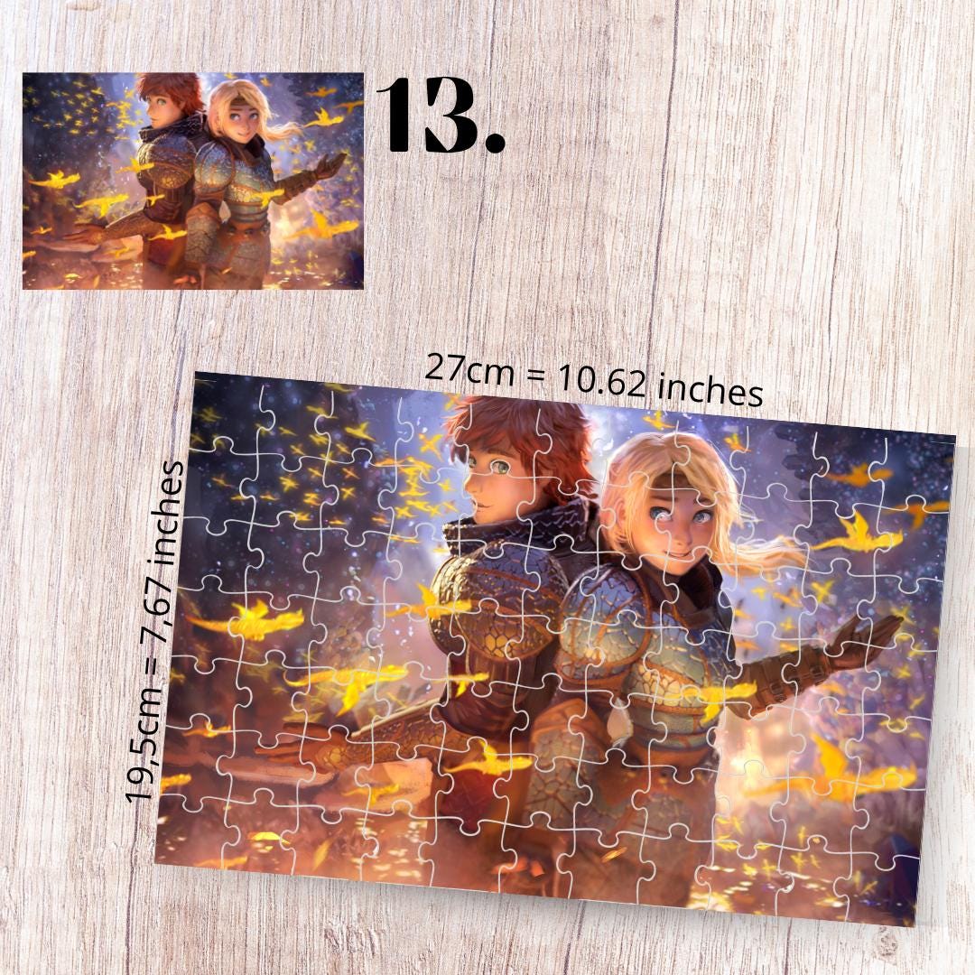 Puzzle 88 Pieces - How to Train Your Dragon Inspired