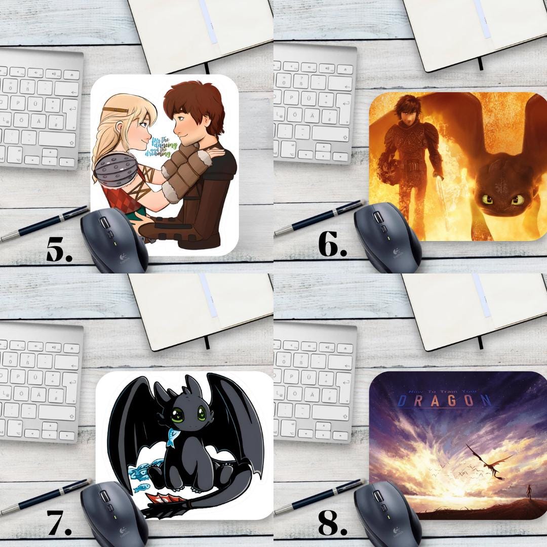 Podkładka pod mysz Jak wytresować smoka / How to Train Your Dragon – Szczerbatek i Czkawka