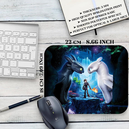 How to Train Your Dragon Mousepad – Toothless and Hiccup