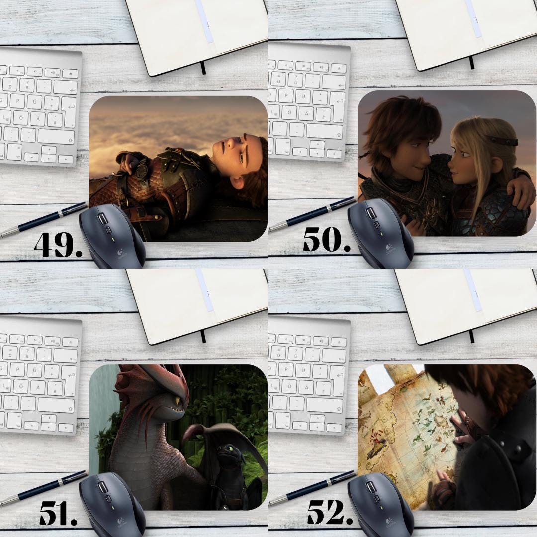Podkładka pod mysz Jak wytresować smoka / How to Train Your Dragon – Szczerbatek i Czkawka