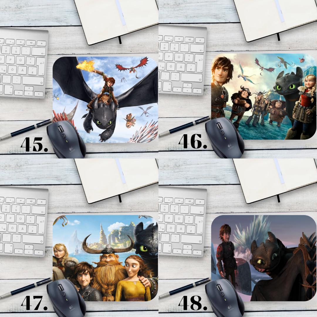 Podkładka pod mysz Jak wytresować smoka / How to Train Your Dragon – Szczerbatek i Czkawka