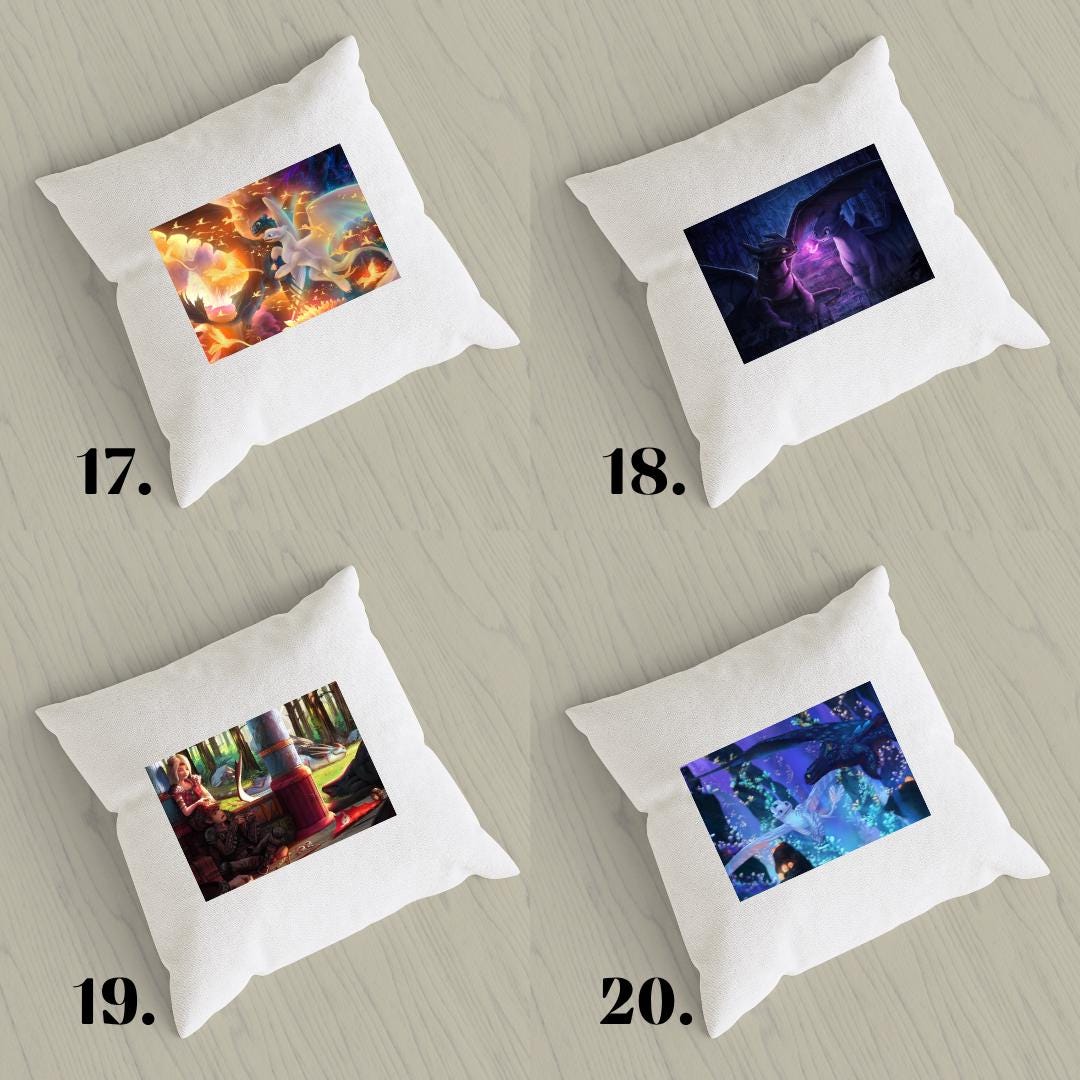 Poszewka na poduszkę Jak wytresować smoka / How to Train Your Dragon – Szczerbatek i Czkawka