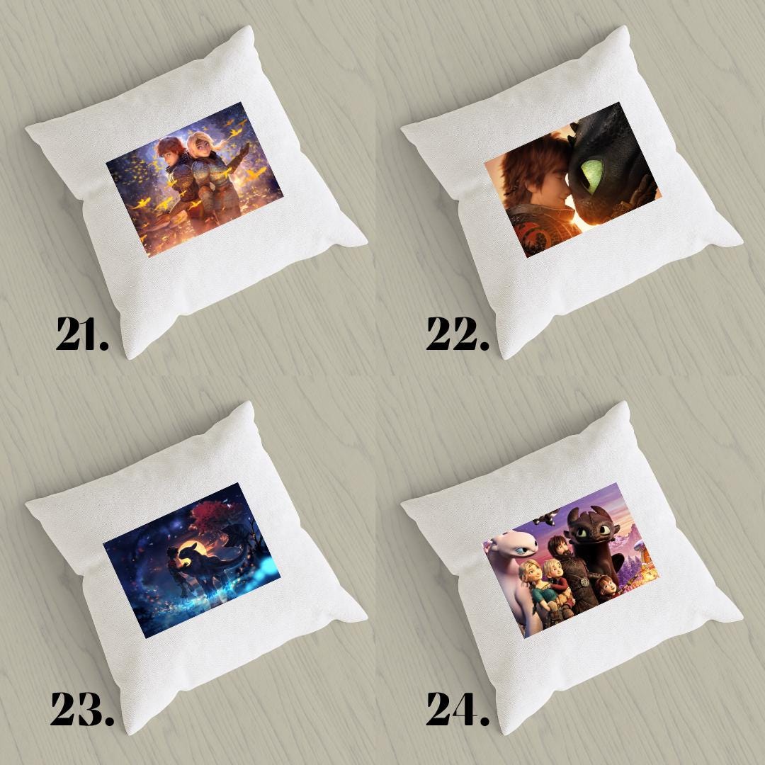 Poszewka na poduszkę Jak wytresować smoka / How to Train Your Dragon – Szczerbatek i Czkawka