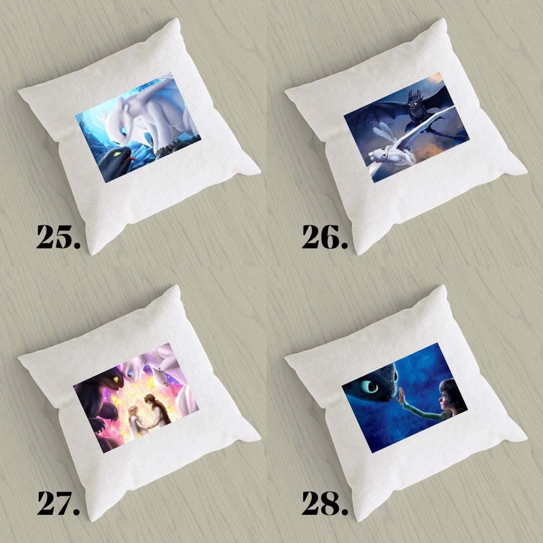 Poszewka na poduszkę Jak wytresować smoka / How to Train Your Dragon – Szczerbatek i Czkawka