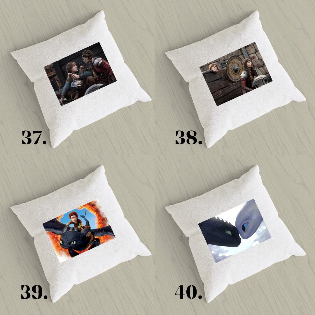 Poszewka na poduszkę Jak wytresować smoka / How to Train Your Dragon – Szczerbatek i Czkawka