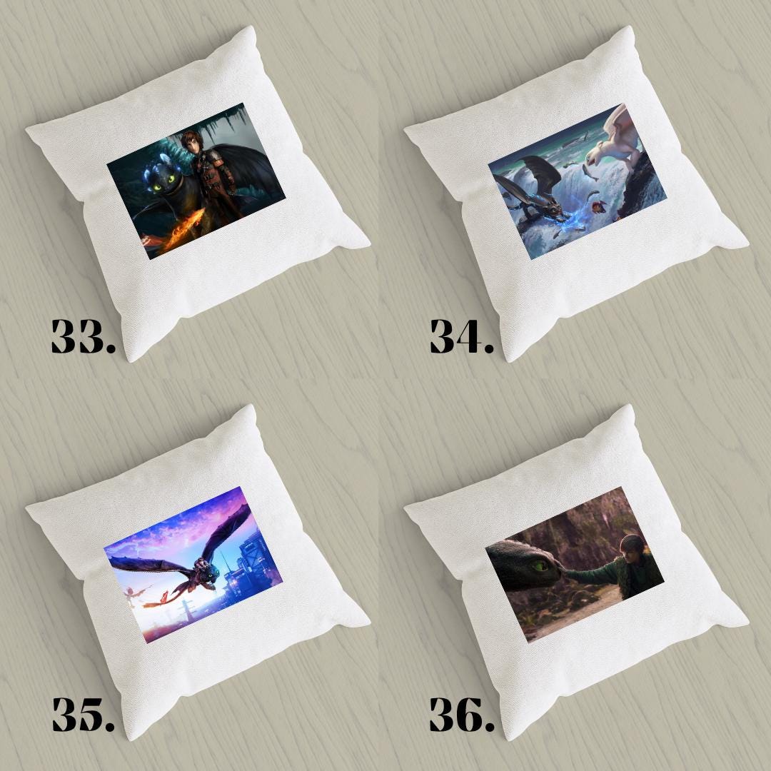 Poszewka na poduszkę Jak wytresować smoka / How to Train Your Dragon – Szczerbatek i Czkawka