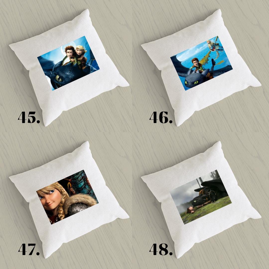 Poszewka na poduszkę - inspirowana Jak wytresować smoka