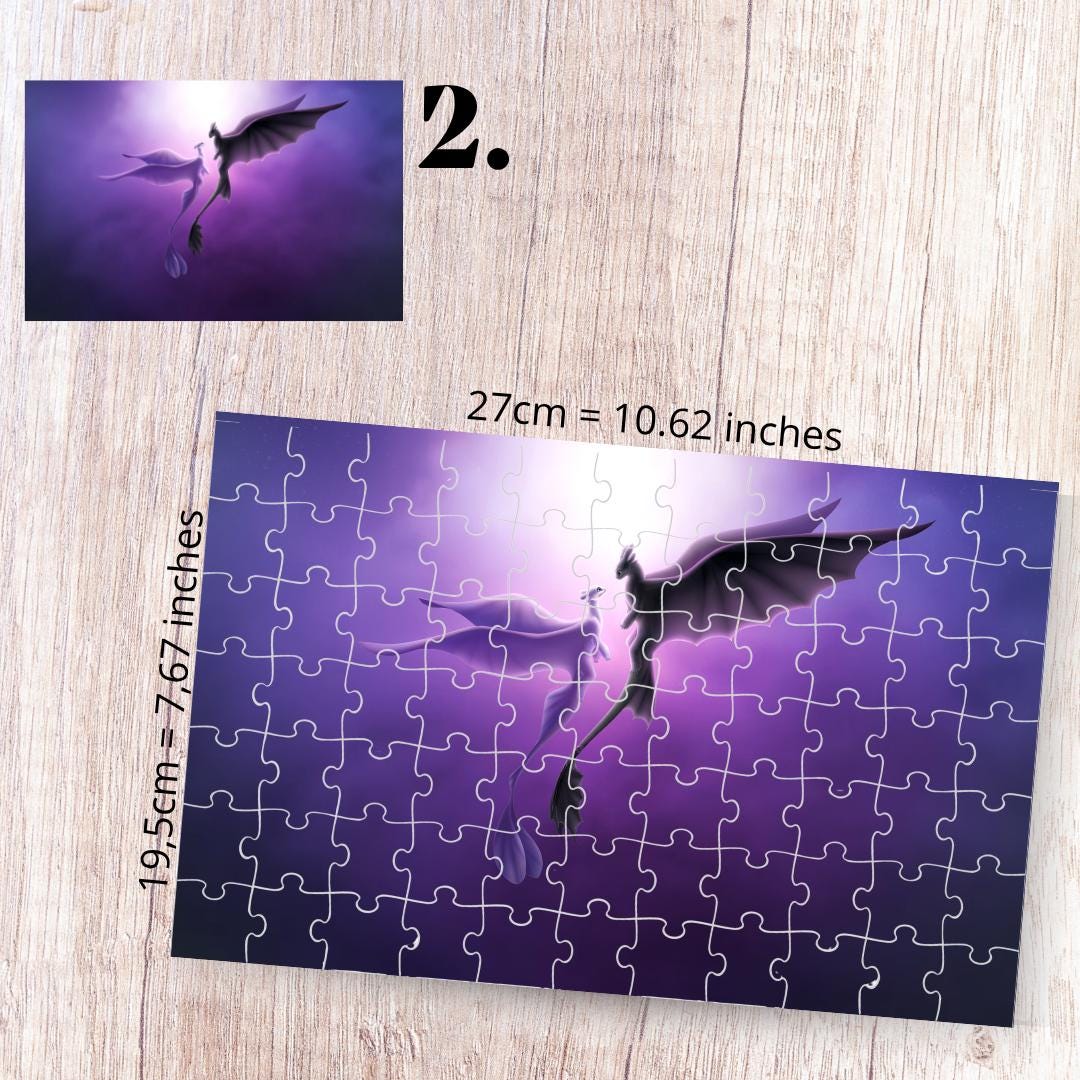 Puzzle 88 Pieces - How to Train Your Dragon Inspired