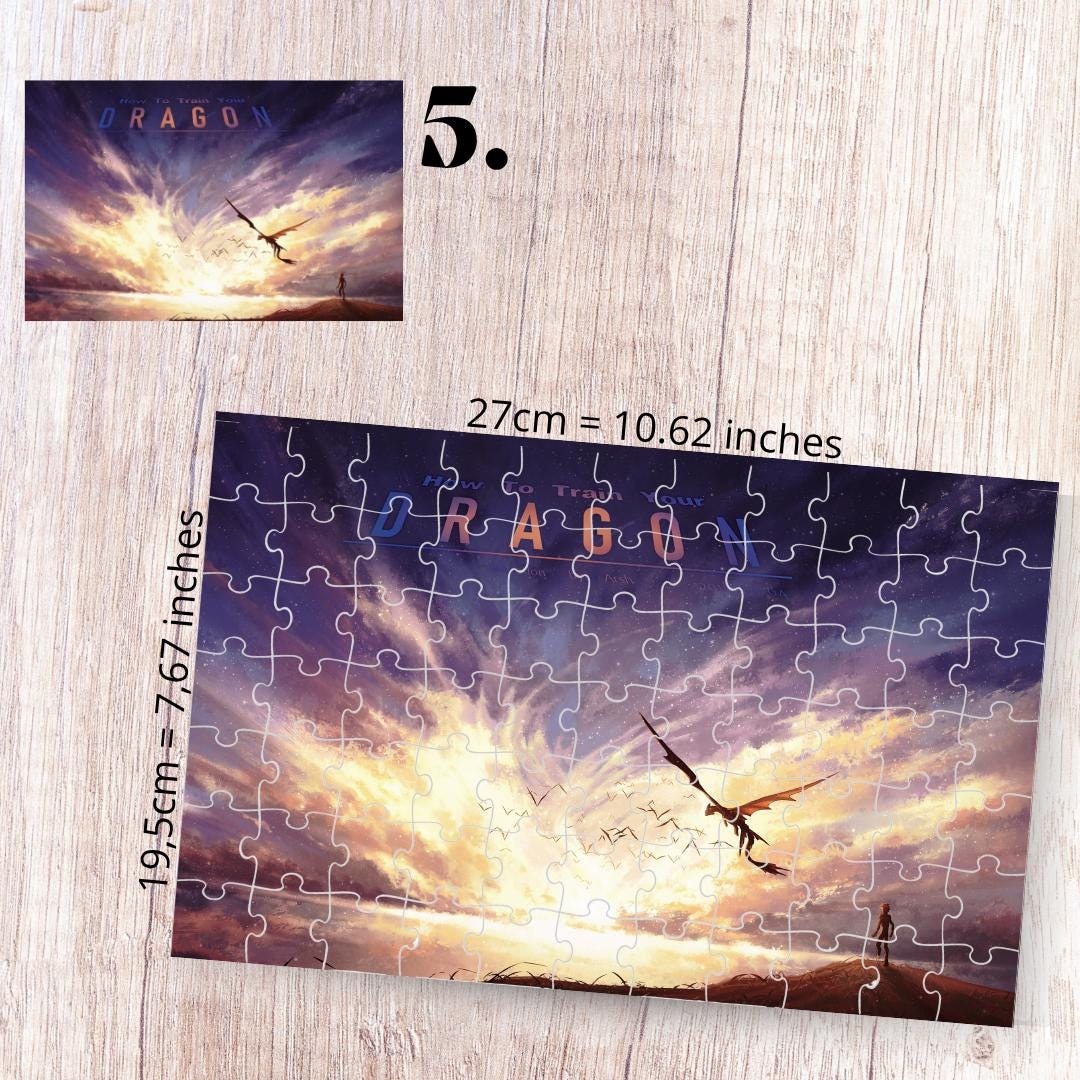 Puzzle 88 Pieces - How to Train Your Dragon Inspired