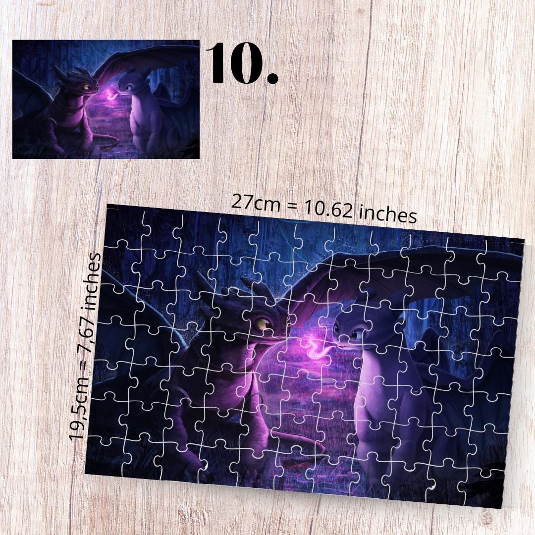 Puzzle 88 Pieces - How to Train Your Dragon Inspired