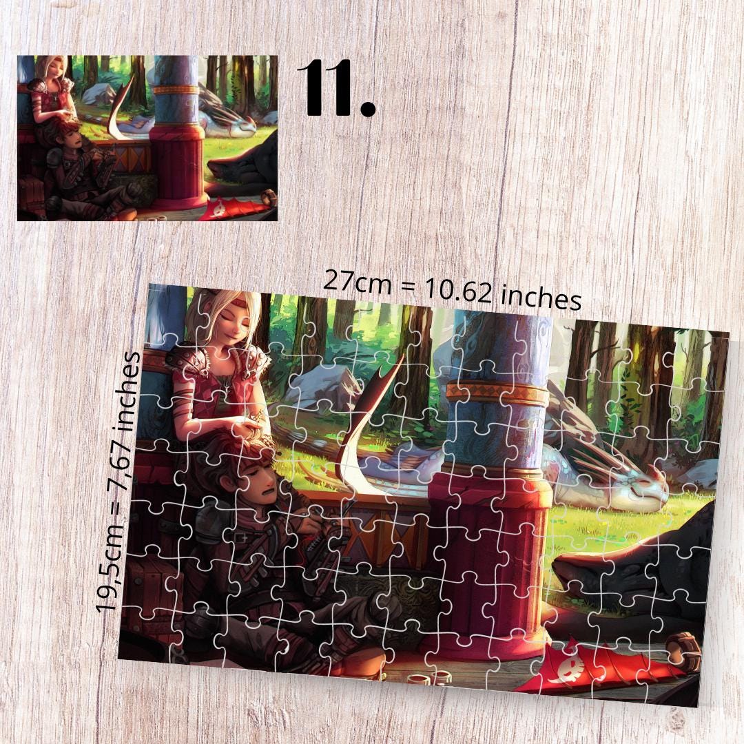 Puzzle 88 Pieces - How to Train Your Dragon Inspired