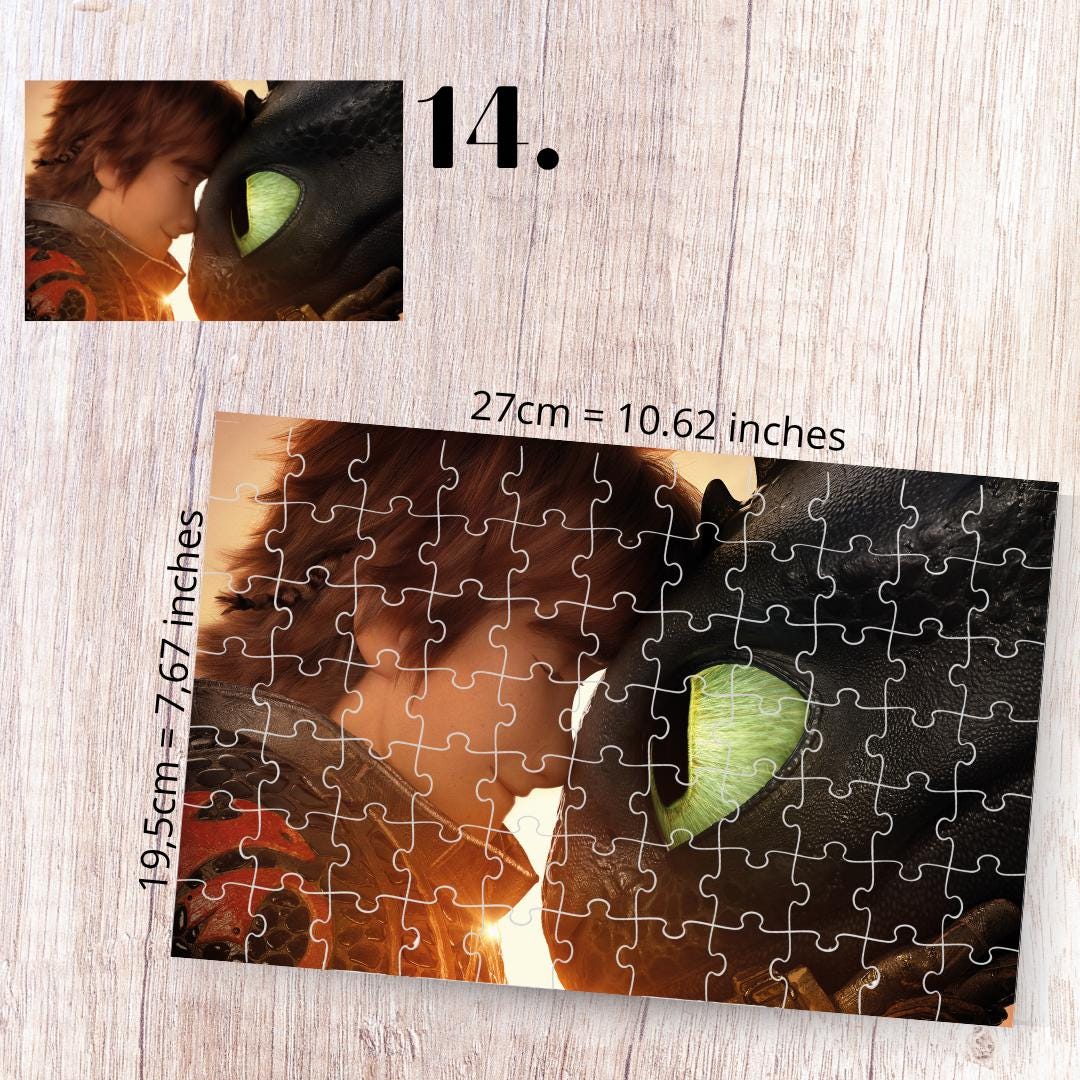 Puzzle 88 Pieces - How to Train Your Dragon Inspired