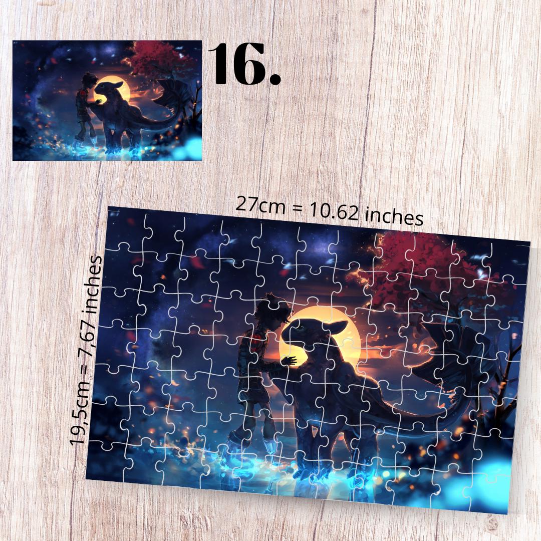 Puzzle 88 Pieces - How to Train Your Dragon Inspired